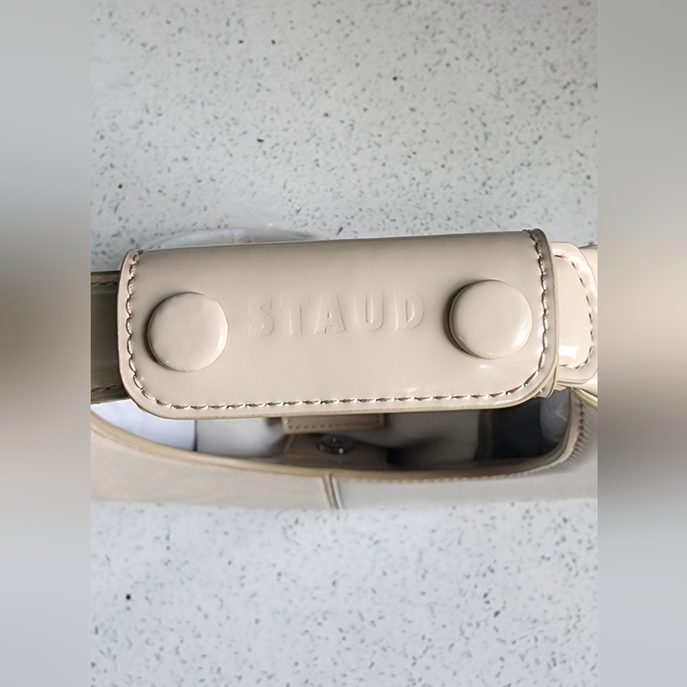 STAUD Mini Moon Split Leather Bag - Picture 5 of 14